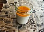 Panacotta au coulis de fruits exotiques